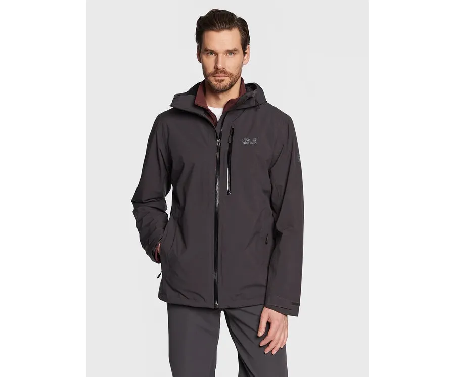 obrazek 1 Jack Wolfskin Kurtka przejściowa Go Hike 1114051 Czarny Regular Fit