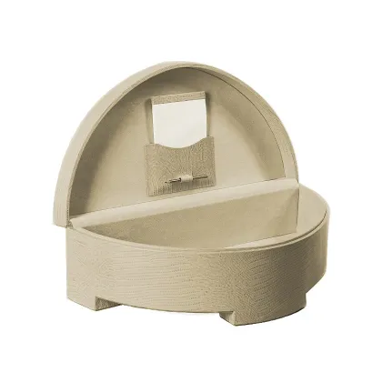 Zdjęcie Półokrągłe skórzane pudełko na każdy przedmiot!