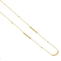 Zdjęcie Choker z łańcuszkiem typu rolo i błyszczącymi kulkami o długości od 41 do 44 cm.