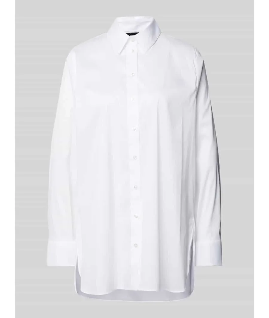 obrazek 1 Bluzka koszulowa z przedłużonym tyłem