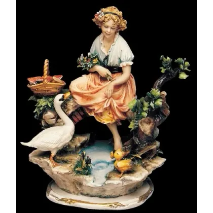 Zdjęcie Dziewczyna nad stawem - porcelanowa figura do gabinetu