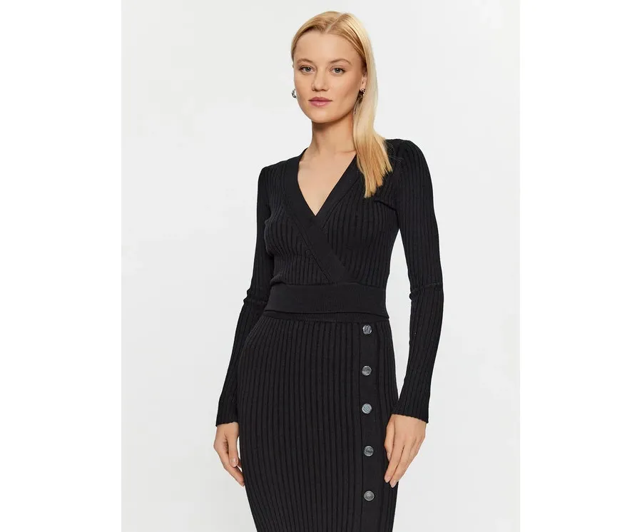 obrazek 1 Guess Sweter Lucie W3BR29 Z2V42 Czarny Slim Fit