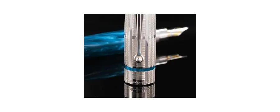obrazek 3 Uznane Pióro Wieczne Celluloid Miya Argento Montegrappa