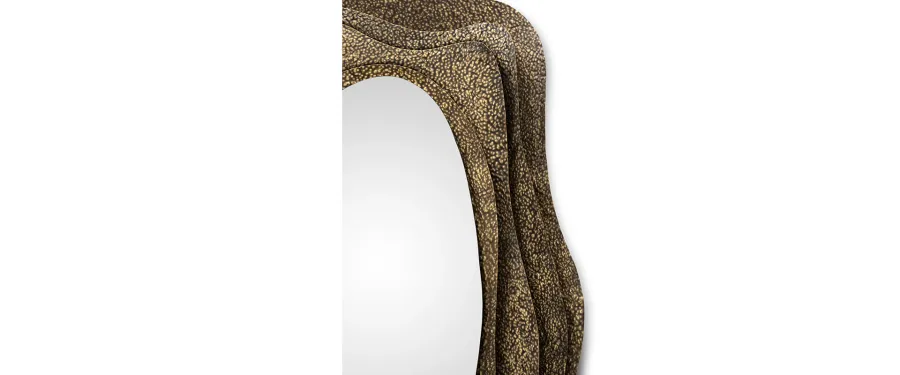 obrazek 5 Designerskie lustro łazienkowe nawiązujące kształtem do japońskiej ostrygi