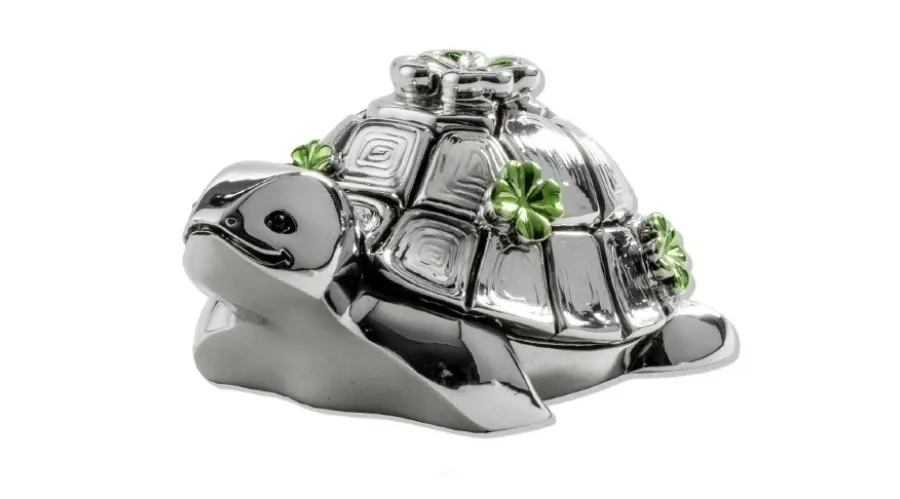 obrazek 1 Stylowy srebrny amulet w kształcie żółwia