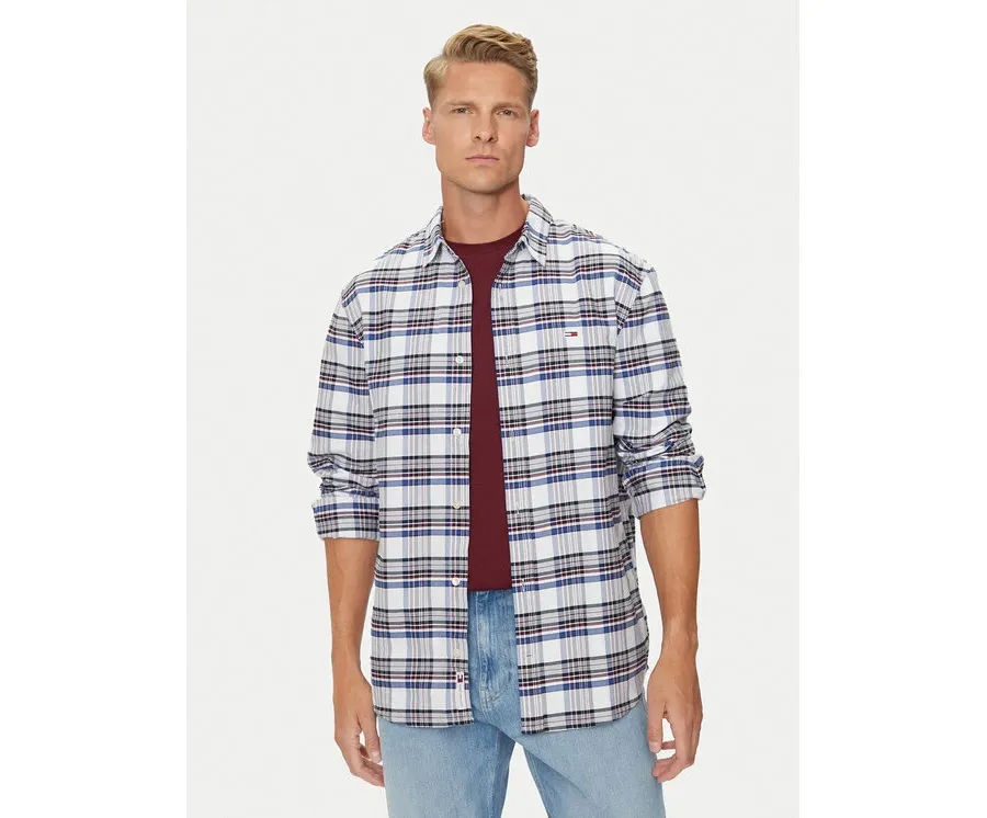 obrazek 1 Tommy Jeans Koszula DM0DM19648 Beżowy Regular Fit