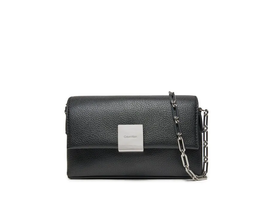 obrazek 1 Calvin Klein Torebka Ck Plaque Sm Crossbody W/Chain K60K612785 Czarny