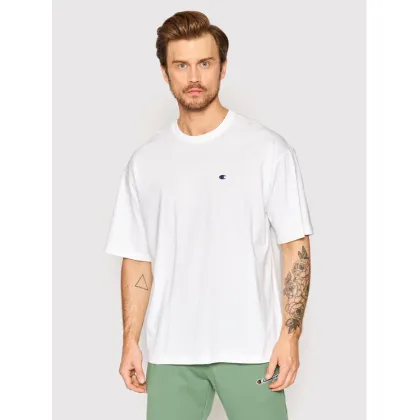 Zdjęcie Champion T-Shirt Small C Logo 216548 Biały Muscle Fit