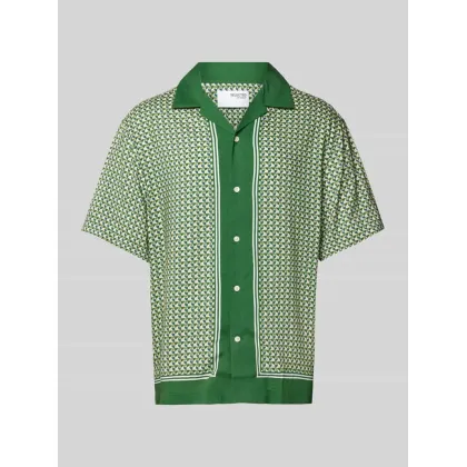 Zdjęcie Koszula casualowa o kroju relaxed fit z kołnierzem z połami model ‘BANDANA’