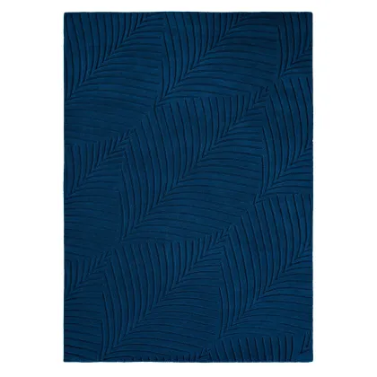Zdjęcie Designerski niebieski dywan geometryczny - FOLIA NAVY 38308