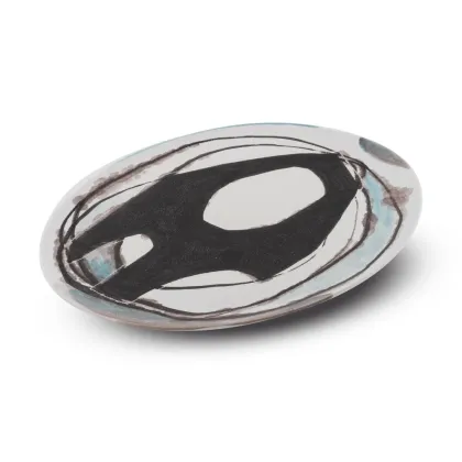 Picture Unique large ceramic plate H.2xL.36xP.36 cm