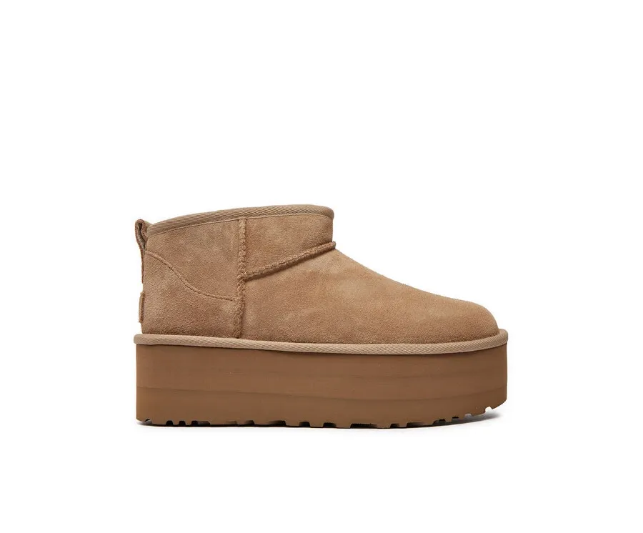 obrazek 1 Ugg Śniegowce Classic Ultra Mini Platform 1135092 Beżowy