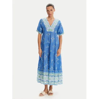 Zdjęcie Iconique Sukienka letnia IC25-092 Niebieski Relaxed Fit