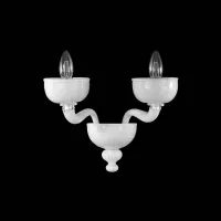 Picture A wonderful Italian glass wall lamp, handmade - Murano glass