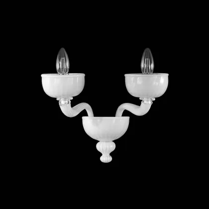 Zdjęcie Cudowny włoski szklany kinkiet wykonany ręcznie - szkło murano