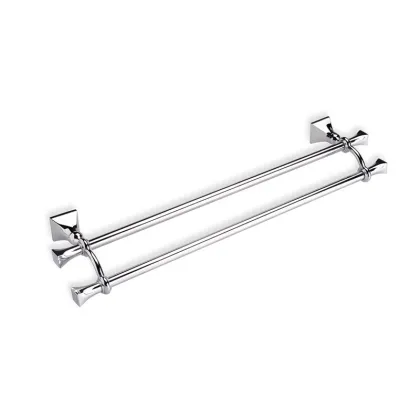 Zdjęcie Ekskluzywny wieszak na ręczniki z dwoma drążkami w stylu nowoczesnym do łazienki – Stilhaus