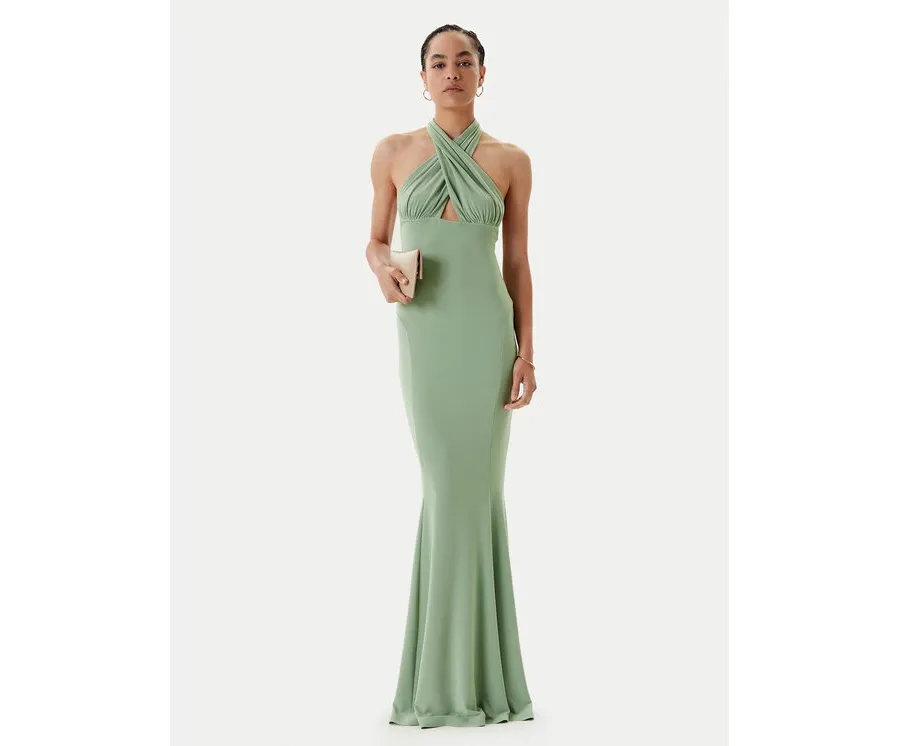 obrazek 1 NORMA KAMALI Sukienka wieczorowa KK1253PLO68835 Zielony Slim Fit