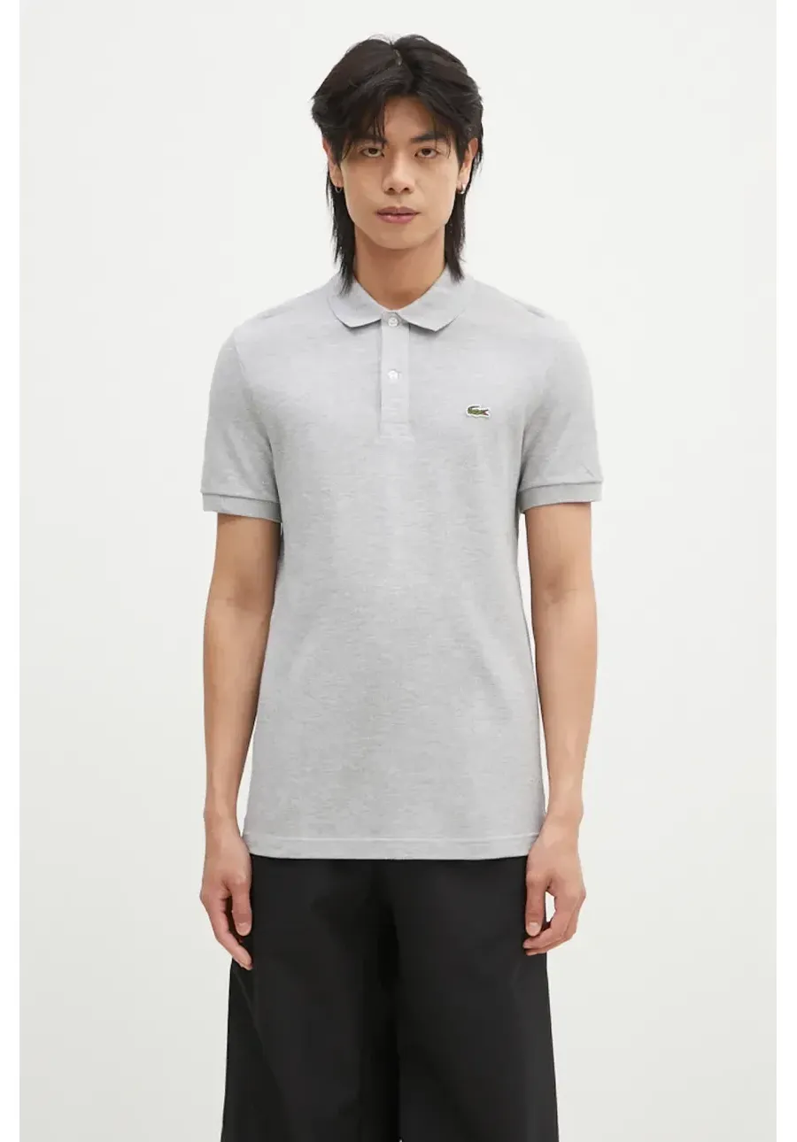 obrazek 1 Lacoste polo bawełniane kolor szary