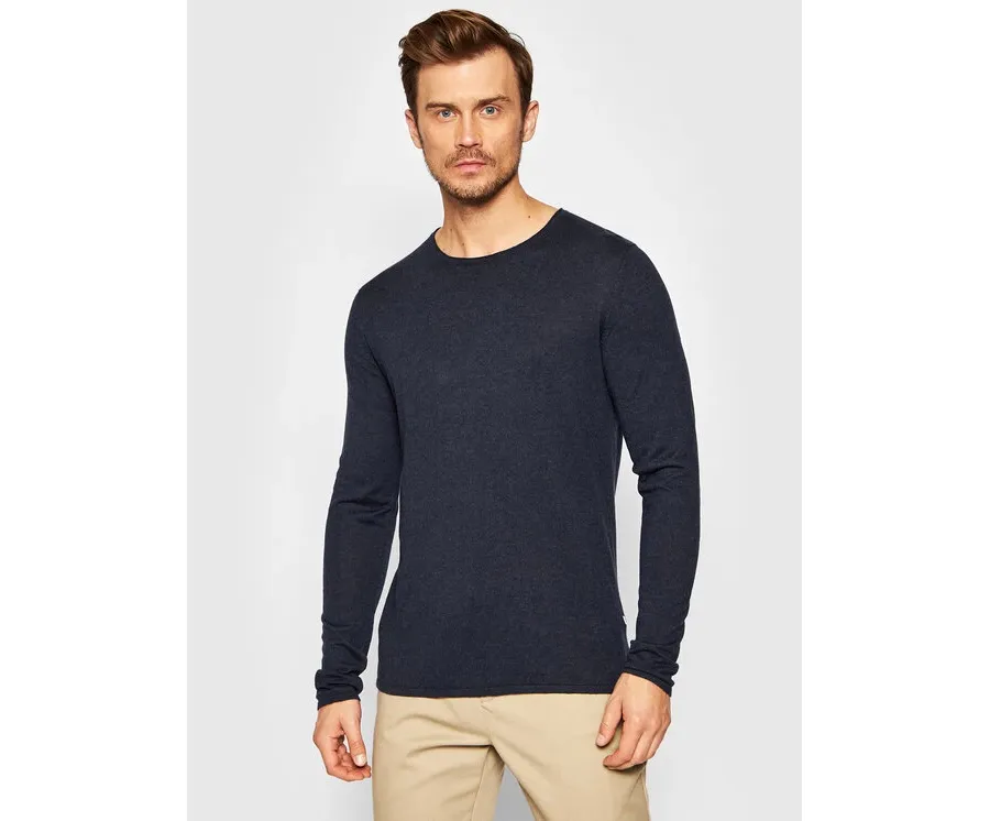 obrazek 1 Selected Homme Sweter Rome 16079774 Granatowy Regular Fit