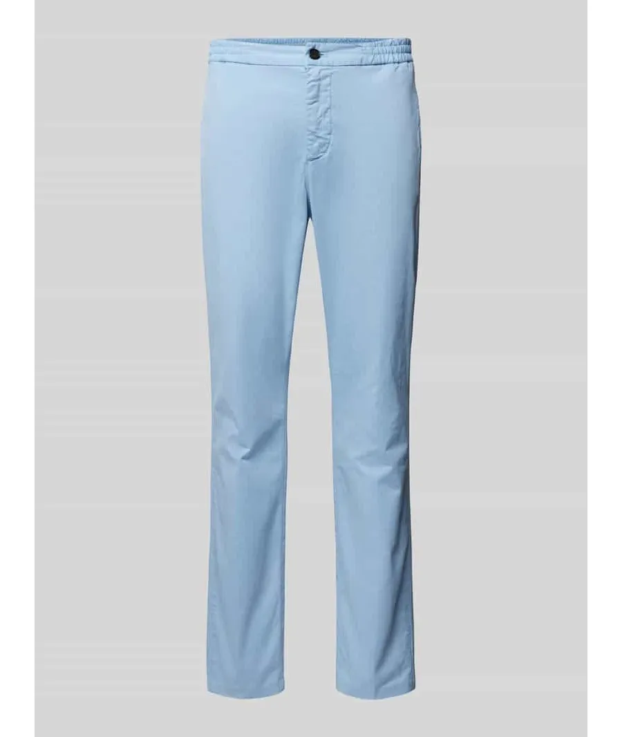 obrazek 1 Chinosy o kroju slim fit z lamowanymi kieszeniami model 'CHELSEA'