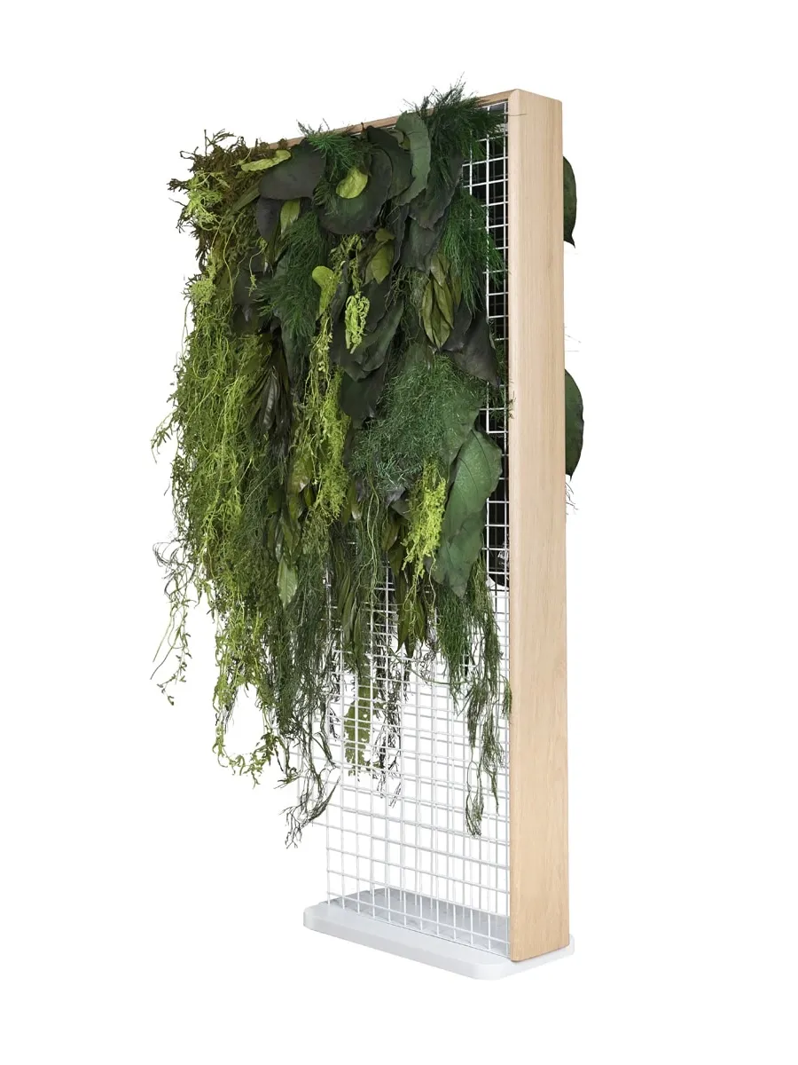 obrazek 1 Dekoracyjna przegroda z roślin stabilizowanych – dwustronny model Tropico inspirowany tropikami
