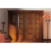 Picture Italian classic 4-door wardrobe for unique interiors - Cantiero