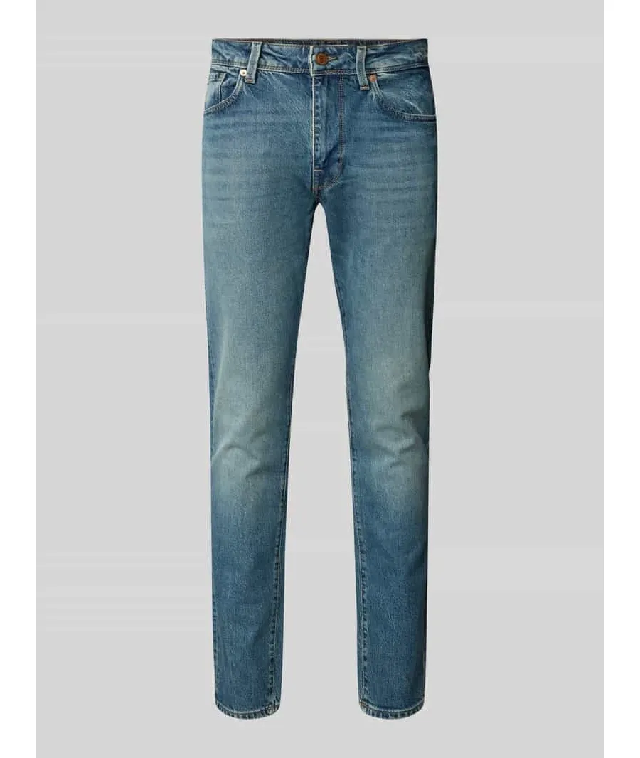 obrazek 1 Jeansy o kroju slim fit z 5 kieszeniami model ‘LEON’