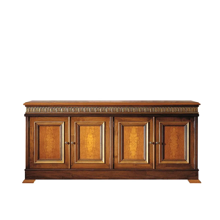 obrazek 1 Brązowy klasyczny kredens wykonany z drewna orzechowego - Collecion Alexandra