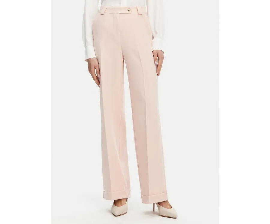 obrazek 1 Maryley Spodnie materiałowe 25EB537/M26/43PY Różowy Regular Fit