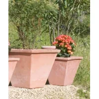 Picture Garden pot made of clay made in an antique style - Fornace Masini