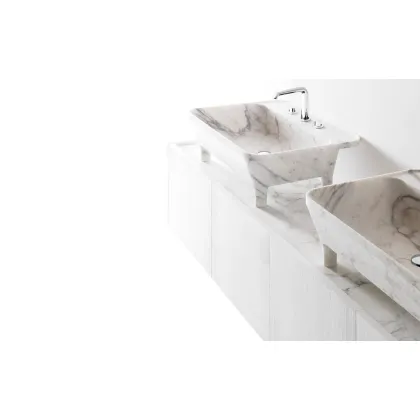 Zdjęcie Nowoczesna umywalka wykonana z oryginalnego marmuru - Kreoo