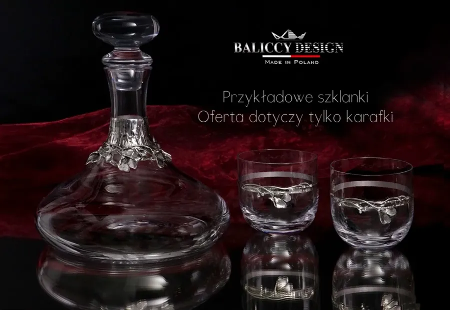 obrazek 6 Karafka do wody i wina z filigranem ginko