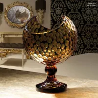 Picture A large crystal sugar bowl