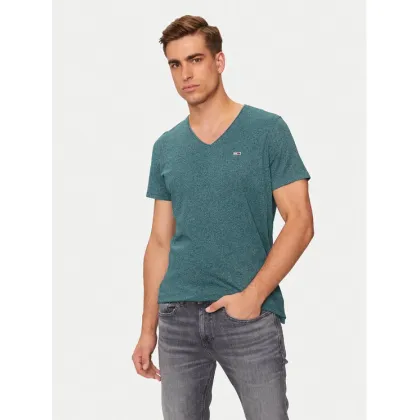 Zdjęcie Tommy Jeans T-Shirt Jaspe DM0DM09587 Zielony Slim Fit
