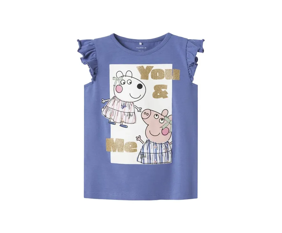 obrazek 1 NAME IT Top Peppa 13242959 Niebieski Regular Fit