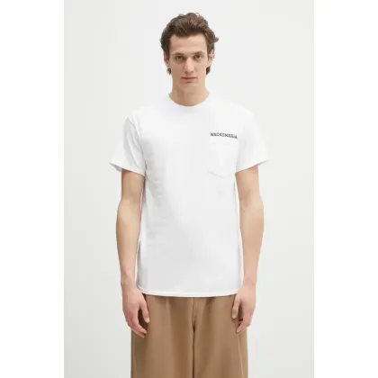 Zdjęcie Wacko Maria t-shirt bawełniany x Keith Haring męski kolor biały z nadrukiem KH.WM.TEE02