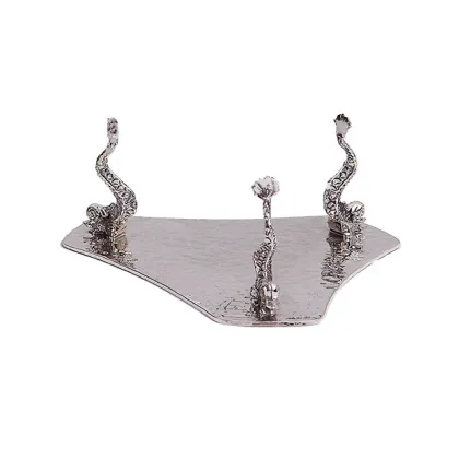 Zdjęcie Oryginalna podstawka pod butelkę wina platerowana srebrem – Pampaloni