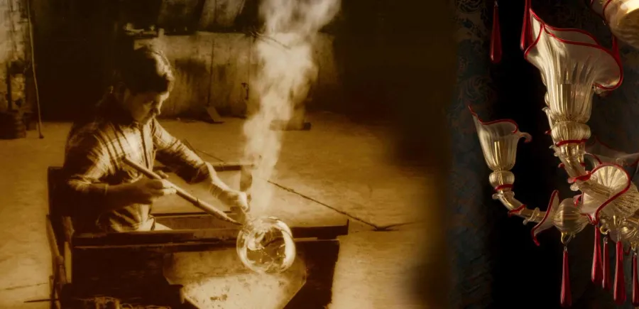 obrazek 3 Luksusowa lampa podłogowa ze starego pozłacanego mosiądzu ze złotym kloszem z czystego jedwabiu devore – Il Paralume Marina