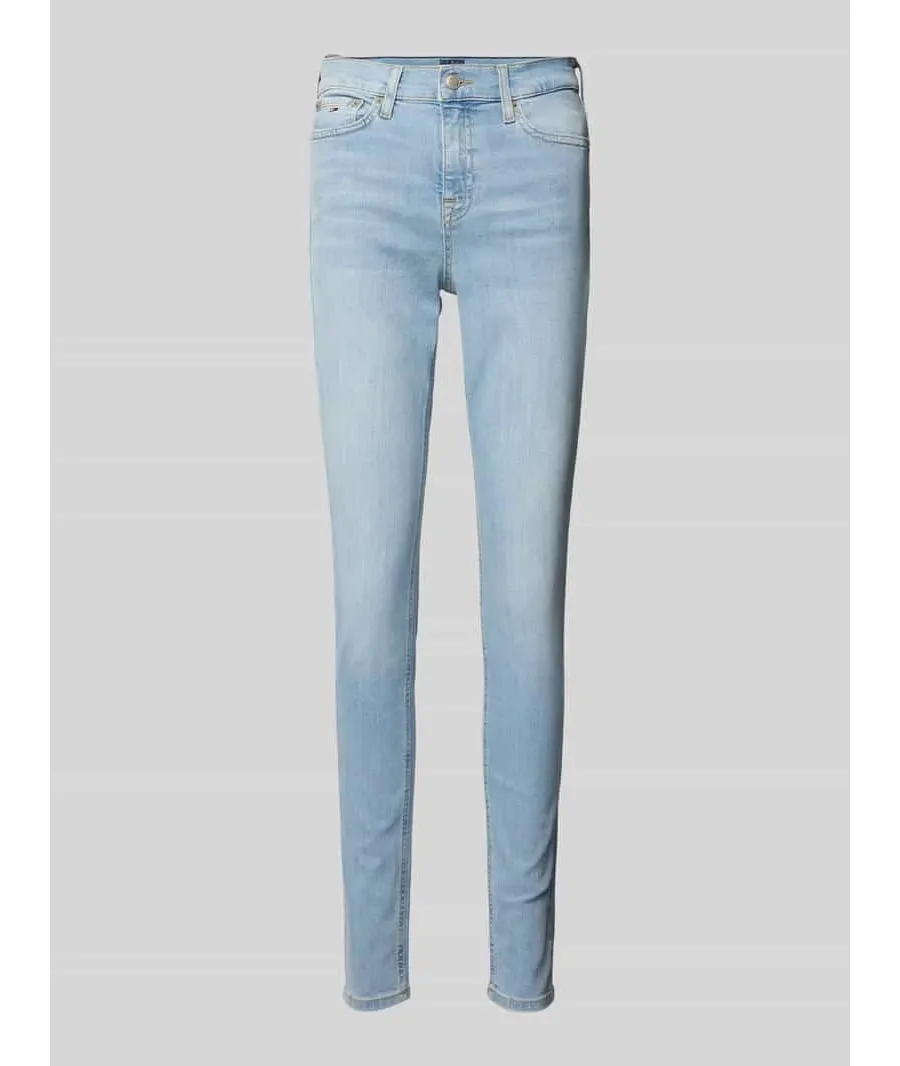 obrazek 1 Jeansy o kroju skinny fit z 5 kieszeniami model ‘NORA’