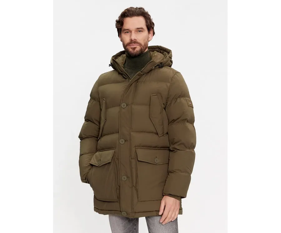 obrazek 1 Tommy Hilfiger Kurtka zimowa Essential Rockie MW0MW33961 Khaki Regular Fit