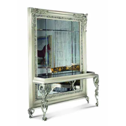 Zdjęcie Antyczna konsola z dużym lustrem z Włoch