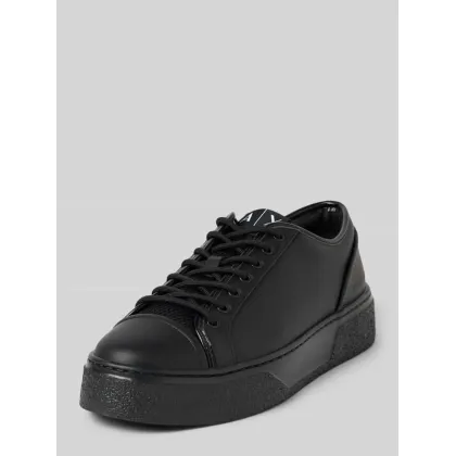 Zdjęcie Sneakersy skórzane z podeszwą na platformie model ‘Lace Up’