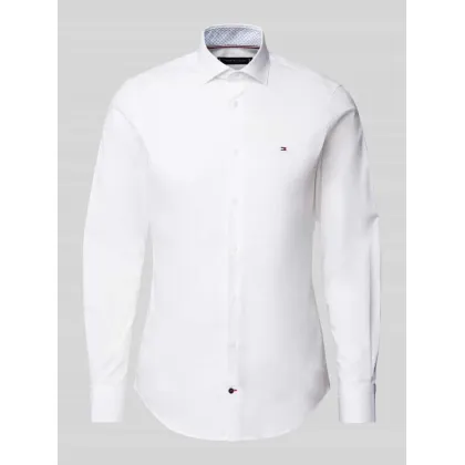 Zdjęcie Koszula biznesowa o kroju slim fit z listwą guzikową