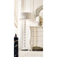 Picture Floor lamp with a turned base, crystal pendants - Avenanti