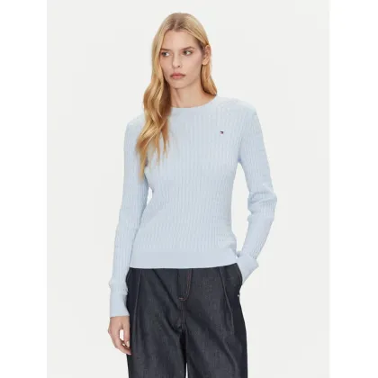 Zdjęcie Tommy Hilfiger Sweter WW0WW44993 Błękitny Regular Fit