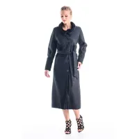 Picture Elegant long coat made of lambskin - A&A Vesa