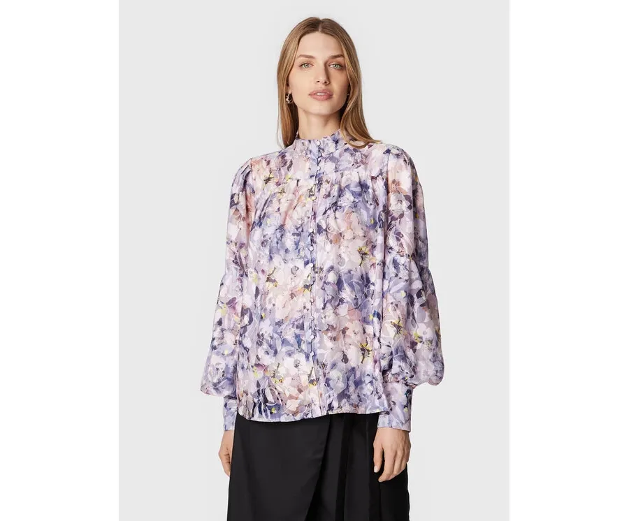 obrazek 1 Bruuns Bazaar Koszula Scilla BBW3053 Fioletowy Regular Fit