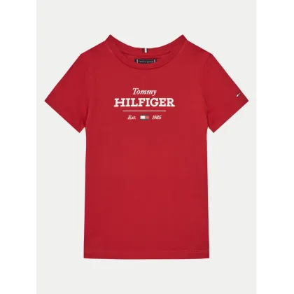 Zdjęcie Tommy Hilfiger T-Shirt KB0KB09356 S Czerwony Regular Fit