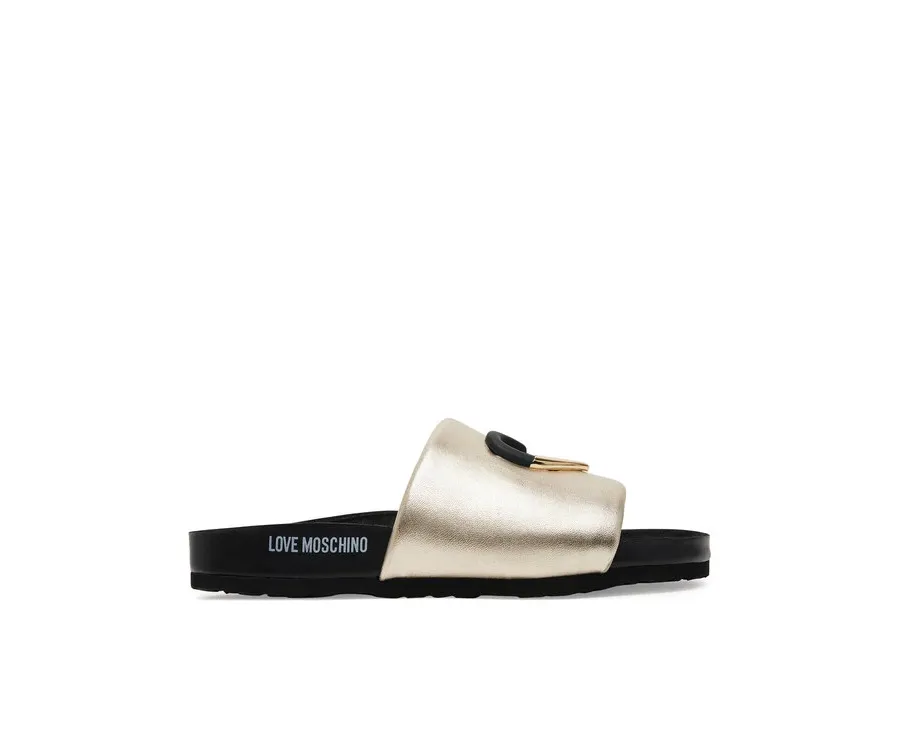 obrazek 1 LOVE MOSCHINO Klapki JA28283G1MIF0900 Złoty