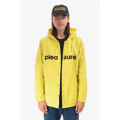 Zdjęcie PLEASURES kurtka przeciwdeszczowa Keys Coaches Jacket męska kolor żółty przejściowa P22F015-BLACK P22F015-YELLOW
